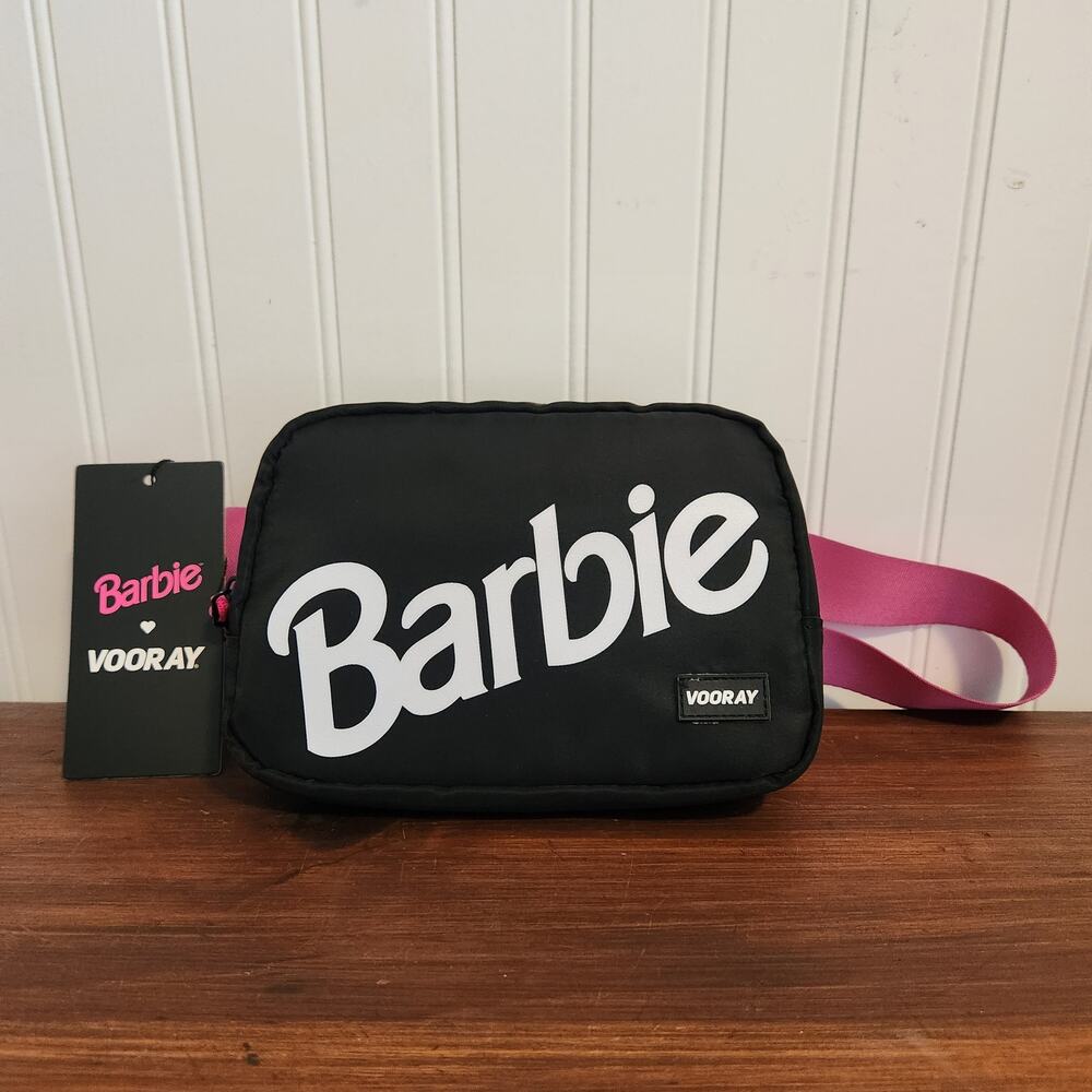 Barbie Quinn Belt Bag Crossbody Black/White and‎ Hot Pink